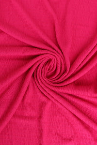 Magenta Smocked Jersey Knit