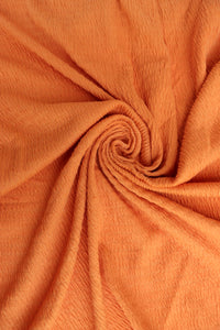 Orange Smocked Jersey Knit