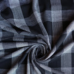 Load image into Gallery viewer, Black &amp; White Window Pane Techno Crepe
