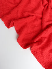 Load image into Gallery viewer, Red Smocked Jersey Knit