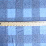 Load image into Gallery viewer, Light Blue Large Check Alpaca Soft Brushed Sweater Knit
