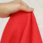 Load image into Gallery viewer, Red Smocked Jersey Knit
