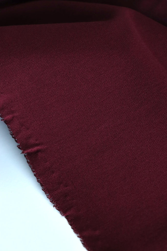 Burgundy Viscose Nylon Ponte | Surge Fabric Shop