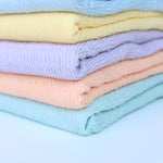 Load image into Gallery viewer, Pastel Blue Smocked Jersey Knit
