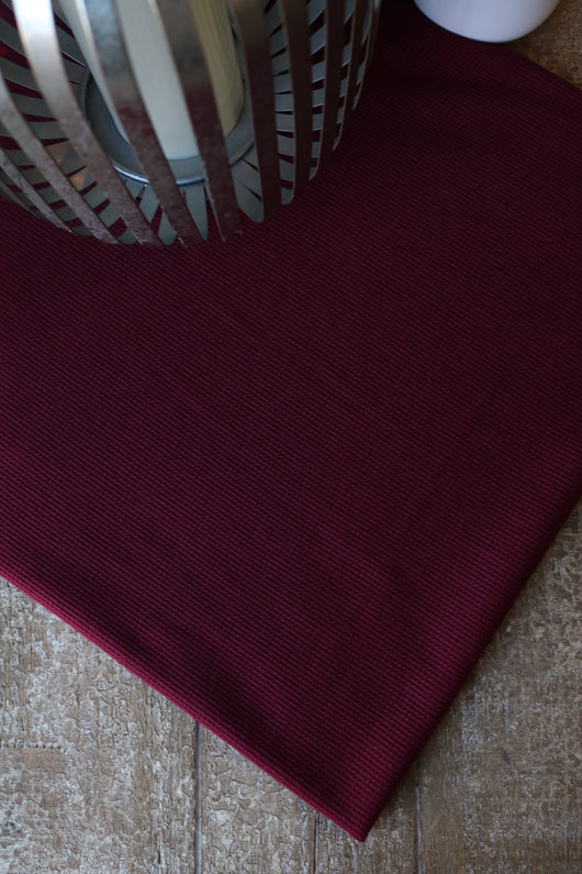 Burgundy Thermal Sweater Knit