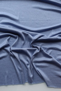 Denim Blue 2x1 Rib Sweater Knit