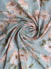 Load image into Gallery viewer, Gabi on Seafoam Swiss Dot Chiffon