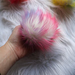 Load image into Gallery viewer, Rainbow Faux Fur Pom-Pom- 3 Sizes Available!
