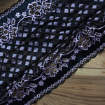 Load image into Gallery viewer, Black &amp; Pink Shimmer 9&quot; Wide Stretch Lace
