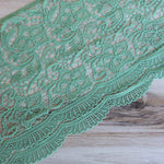 Load image into Gallery viewer, Dark Mint 10.5" Wide Venice Lace
