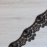 Load image into Gallery viewer, Black 1.75" Wide Venice Lace
