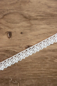 Beige .5" Wide Crochet Lace Trim