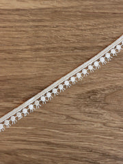 Load image into Gallery viewer, Beige .5&quot; Wide Crochet Lace Trim
