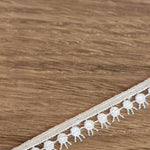 Load image into Gallery viewer, Beige .5" Wide Crochet Lace Trim

