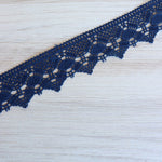 Load image into Gallery viewer, 5YDS Navy 1.75" Wide Venice Trim
