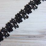 Load image into Gallery viewer, Black 1.75" Wide Venice Lace
