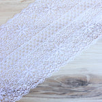 Load image into Gallery viewer, Bright White 8" Wide Venice Lace

