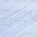 Load image into Gallery viewer, Bright White 8" Wide Venice Lace

