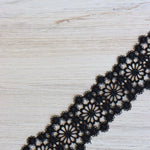 Load image into Gallery viewer, Black 1.75" Wide Venice Lace
