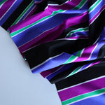 Load image into Gallery viewer, K-Deer Blue/Purple/Green/Black/White Stripe Athletic Nylon/Spandex Tricot

