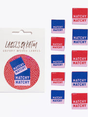 Load image into Gallery viewer, &quot;Matchy Matchy&quot; Woven Labels | Pack of 10 | Kylie And The Machine
