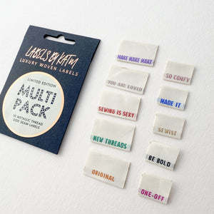 LIMITED EDITION MULTI PACK Woven Labels | Pack of 10 | Kylie And The Machine