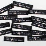 Load image into Gallery viewer, &quot;SEWING IS THE F❤️CKING BEST&quot; Woven Labels | Pack of 10 | Kylie And The Machine
