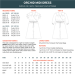 Load image into Gallery viewer, Orchid Midi Dress | Chalk + Notch Patterns
