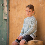 Load image into Gallery viewer, Country Air Blue 1x1 Rib Knit | See You At Six | By The Half Yard
