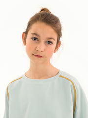 Load image into Gallery viewer, Country Air Blue 1x1 Rib Knit | See You At Six | By The Half Yard