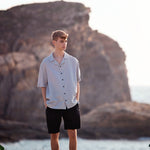 Load image into Gallery viewer, Glacier Gray Linen Viscose | See You At Six | By The Half Yard
