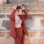 Load image into Gallery viewer, Chutney Brown Linen Viscose | See You At Six | By The Half Yard
