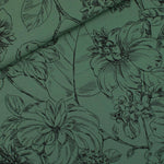 Load image into Gallery viewer, Wild Roses French Terry | Duck Green | See You At Six | By The Half Yard
