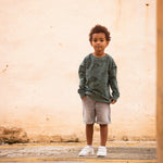 Load image into Gallery viewer, Wild Roses French Terry | Duck Green | See You At Six | By The Half Yard
