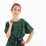 Load image into Gallery viewer, Wild Roses French Terry | Duck Green | See You At Six | By The Half Yard
