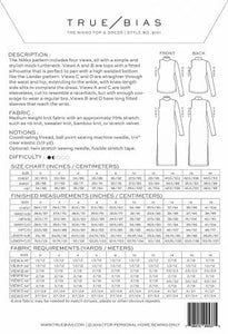 Nikko Top & Dress | True Bias Pattern
