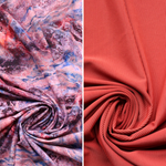 Load image into Gallery viewer, Marble Valley &amp; Warm Pinecone Ribbed Swim Bundle | 1/2YD Each
