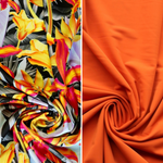 Load image into Gallery viewer, Daylilies &amp; Penny Matte Tricot Swim Bundle | 1/2YD Each
