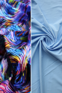 Lightburst & Bouquet Matte Swim Bundle | 1/2YD Each