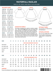 Load image into Gallery viewer, Waterfal Raglan | Chalk + Notch Patterns
