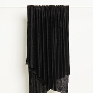 Black Fine Linen Knit | Mind The Maker | By The Half Yard