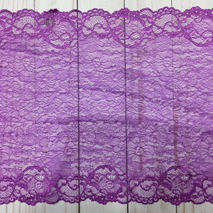 Purple 10" Wide Stretch Lace