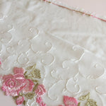 Load image into Gallery viewer, Pink/Mint Green 7.25" Wide Embroidered Lace Trim
