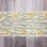 Load image into Gallery viewer, Orange &amp; Cream 6&quot; Wide Stretch Lace
