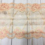 Load image into Gallery viewer, Pink &amp; Peach 7&quot; Wide Stretch Lace
