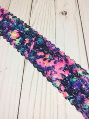 Load image into Gallery viewer, Neon Eruption 2.5&quot; Wide Stretch Lace
