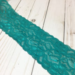 Load image into Gallery viewer, Turquoise 3.25&quot; Wide Stretch Lace
