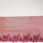 Load image into Gallery viewer, Red &amp; Fuchsia 8.75" Wide Embroidered Lace Trim
