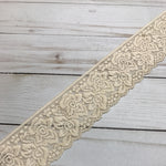 Load image into Gallery viewer, Light Peach 2.25&quot; Wide Stretch Lace
