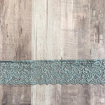Load image into Gallery viewer, Gray 2.25" Wide Stretch Lace
